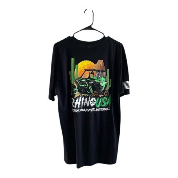 Rhino USA Black Men's Short sleeve T-Shirt
Size (XL) - Picture 4 of 6